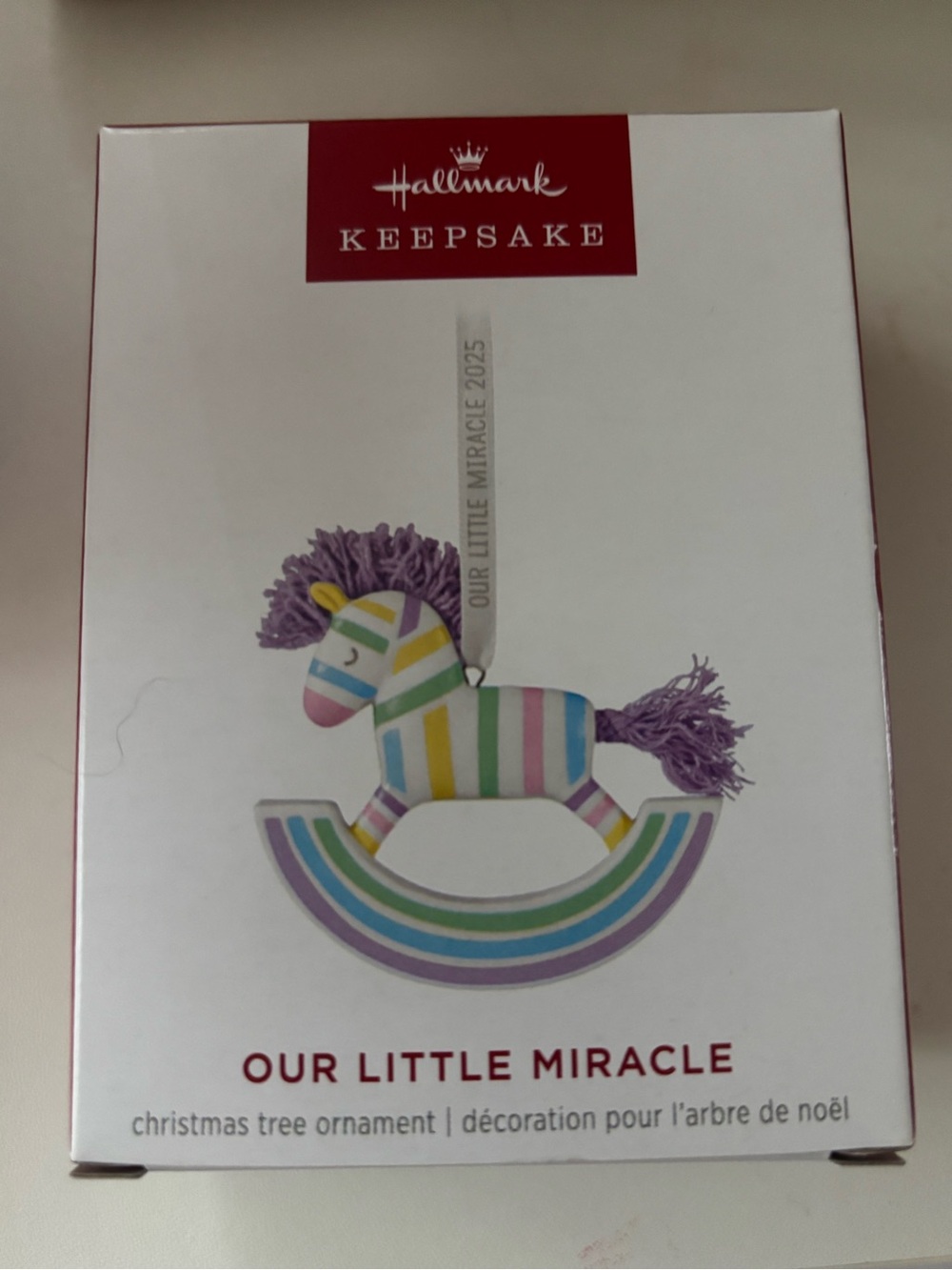 Hallmark Keepsake 2025 Our Little Miracle Rocking Horse Christmas Ornament